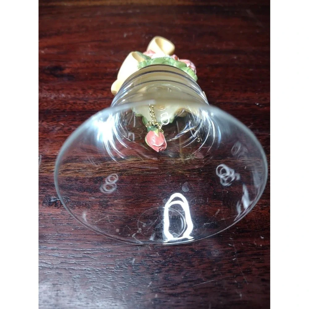 Vintage 1989 Avon FLORAL BOUQUET CRYSTAL BELL